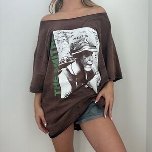 The SMITHS Meat Is Murder Destroyed off the shoulder Tee